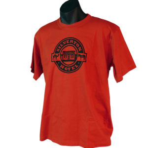 Red T-Shirt Silverton Hotel T-Shirt with black logo